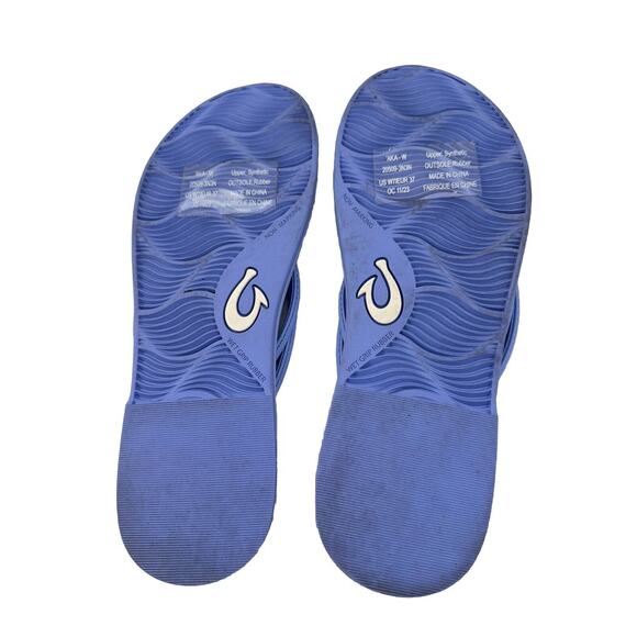 Olukai Women's Aka Sandal Cloud Blue/Cloud Blue Comfort Flip Flop Sandals Sz 7 - Picture 7 of 9